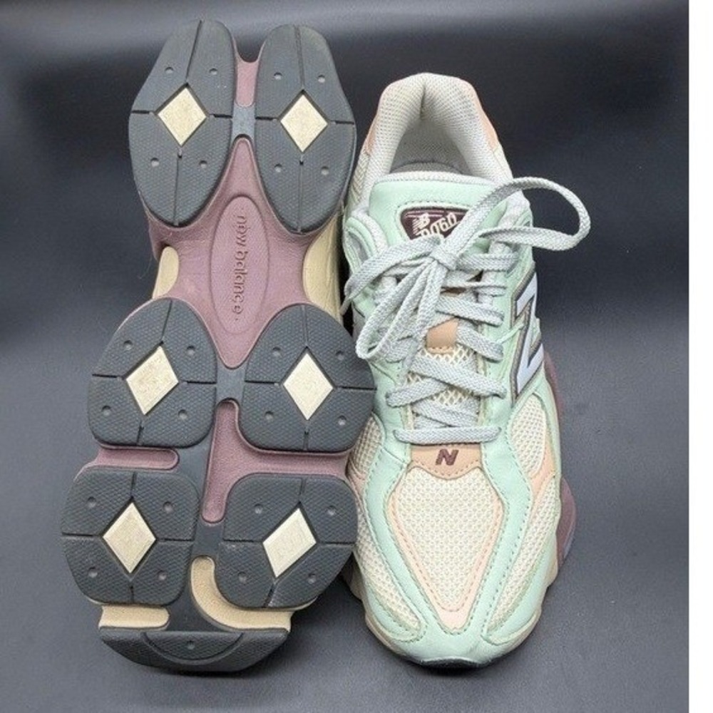 New Balance 9060 Sea Salt Mint Peach U9060GCA Mens 8.5 Womens 10 Sneakers - Picture 5 of 8